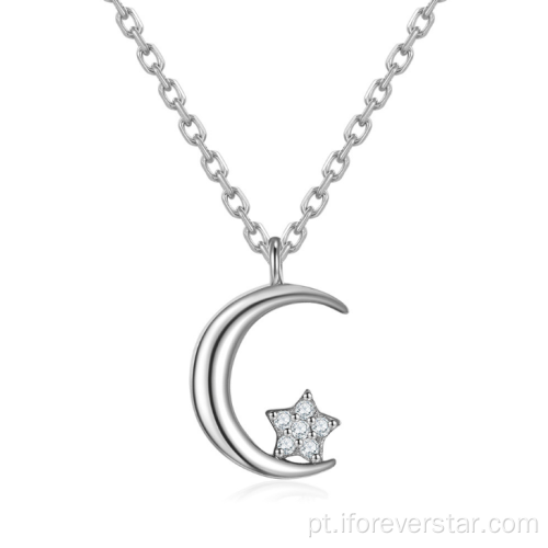 Atacado Preço Sterling Silver Moon Pingente